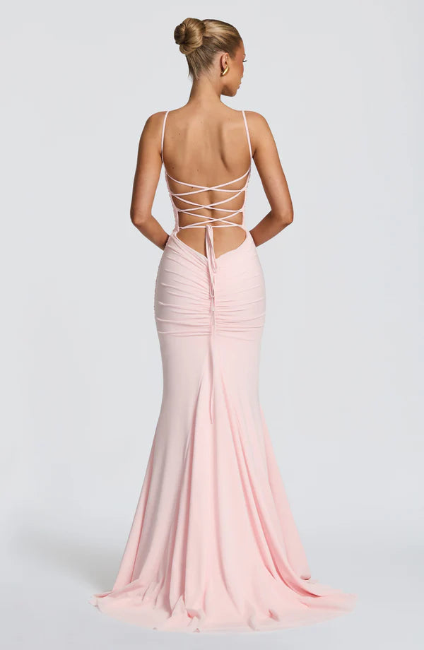 MICAELA | Vestido Maxi Plisado Estilo Palazzo 2026