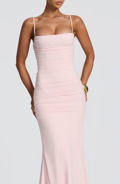 MICAELA | Vestido Maxi Plisado Estilo Palazzo 2026