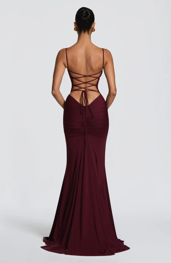 MICAELA | Vestido Maxi Plisado Estilo Palazzo 2026