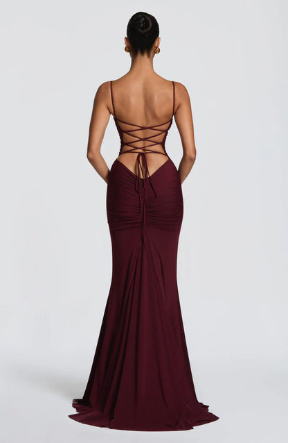 MICAELA | Vestido Maxi Plisado Estilo Palazzo 2026