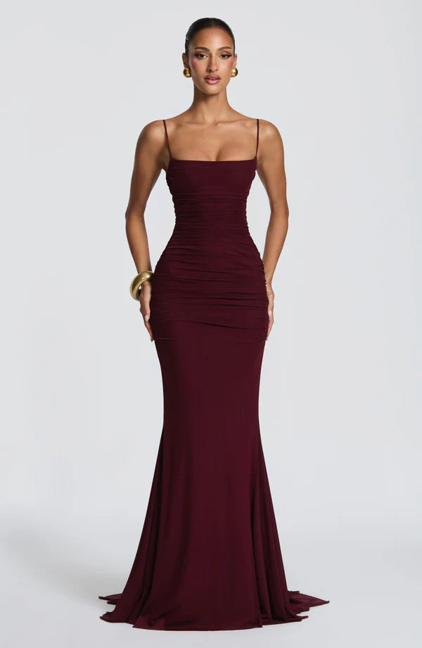 MICAELA | Vestido Maxi Plisado Estilo Palazzo 2026