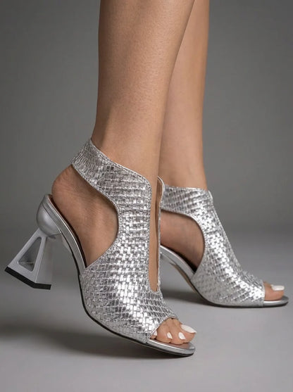 VITORIA | Elegantes Sandalias con Tacón Trenzadas Edición Limitada