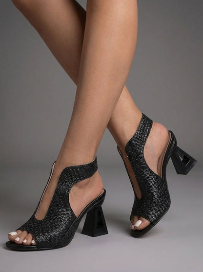 VITORIA | Elegantes Sandalias con Tacón Trenzadas Edición Limitada